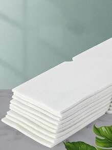 10pcs Solid Kitchen Filter Paper - White - View 2