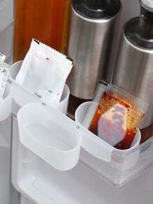 2pcs Plastic Refrigerator Storage Rack - Clear - View 1