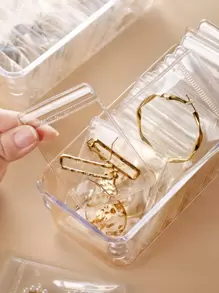 20pcs Jewelry Storage Bag, Thickened PVC Transparent Sealing Bags For Jewelry, Anti-Oxidation Portable Packaging Bags For Silver And Gold Jewelry Separation Back To School