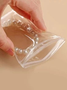 20pcs Jewelry Storage Bag, Thickened PVC Transparent Sealing Bags For Jewelry, Anti-Oxidation Portable Packaging Bags For Silver And Gold Jewelry Separation Back To School