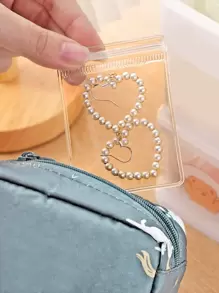 20pcs Jewelry Storage Bag, Thickened PVC Transparent Sealing Bags For Jewelry, Anti-Oxidation Portable Packaging Bags For Silver And Gold Jewelry Separation Back To School