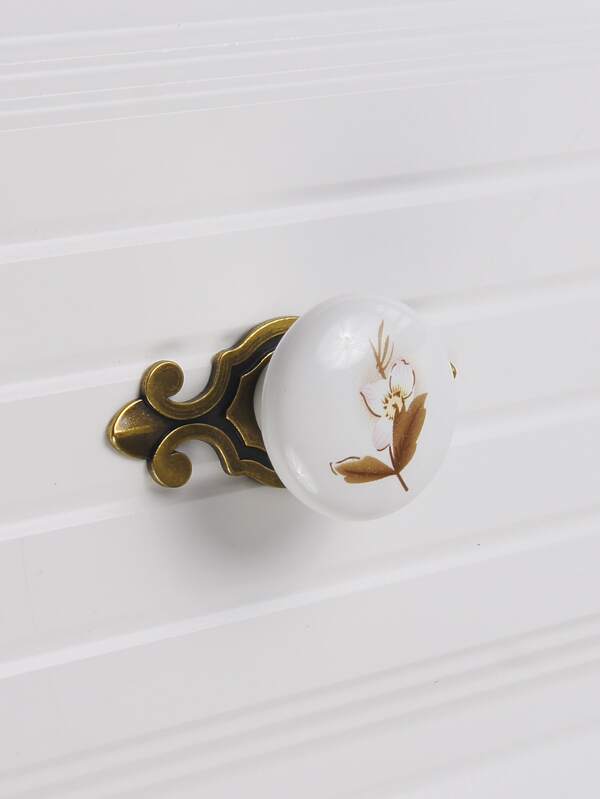 1pc Floral Pattern Drawer Knob SHEIN USA