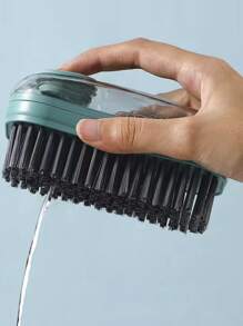 Multifunctional Liquid Cleaning Brush Automatic Soft Brush Shoe Artifact Shoe Brush Shoe Laundry Brush Household Brush Clothes - Green - View 3