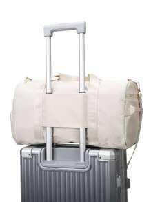 Minimalist Large Capacity Duffel Bag - Beige - View 2