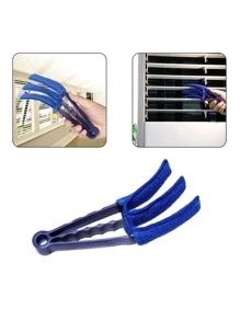 1pc Shutter Crevice Cleaning Brush, Simple Blue PP Dust Cleaning Brush For Household - Blue - View 5