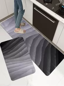 1pc Ombre Kitchen Rug - Multicolor - View 1