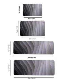 1pc Ombre Kitchen Rug - Multicolor - View 2