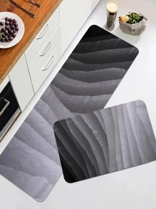1pc Ombre Kitchen Rug - Multicolor - View 3