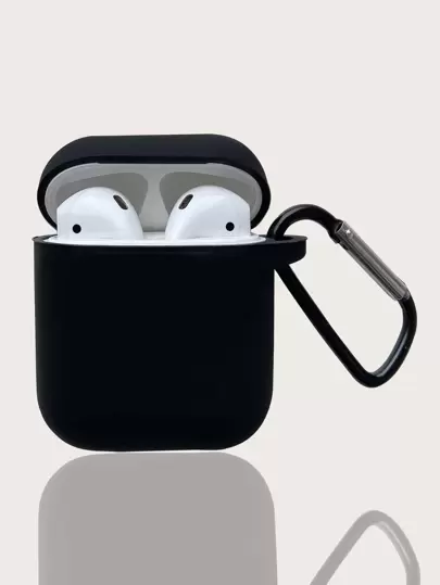 1pc Silicone Soft Case Cover For 4 Pro 2, 3, 2, 1, Solid Color Protective Case, Earphones Not Included