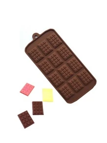 1pc Rectangle Chocolate Mold - Chocolate Brown - View 1