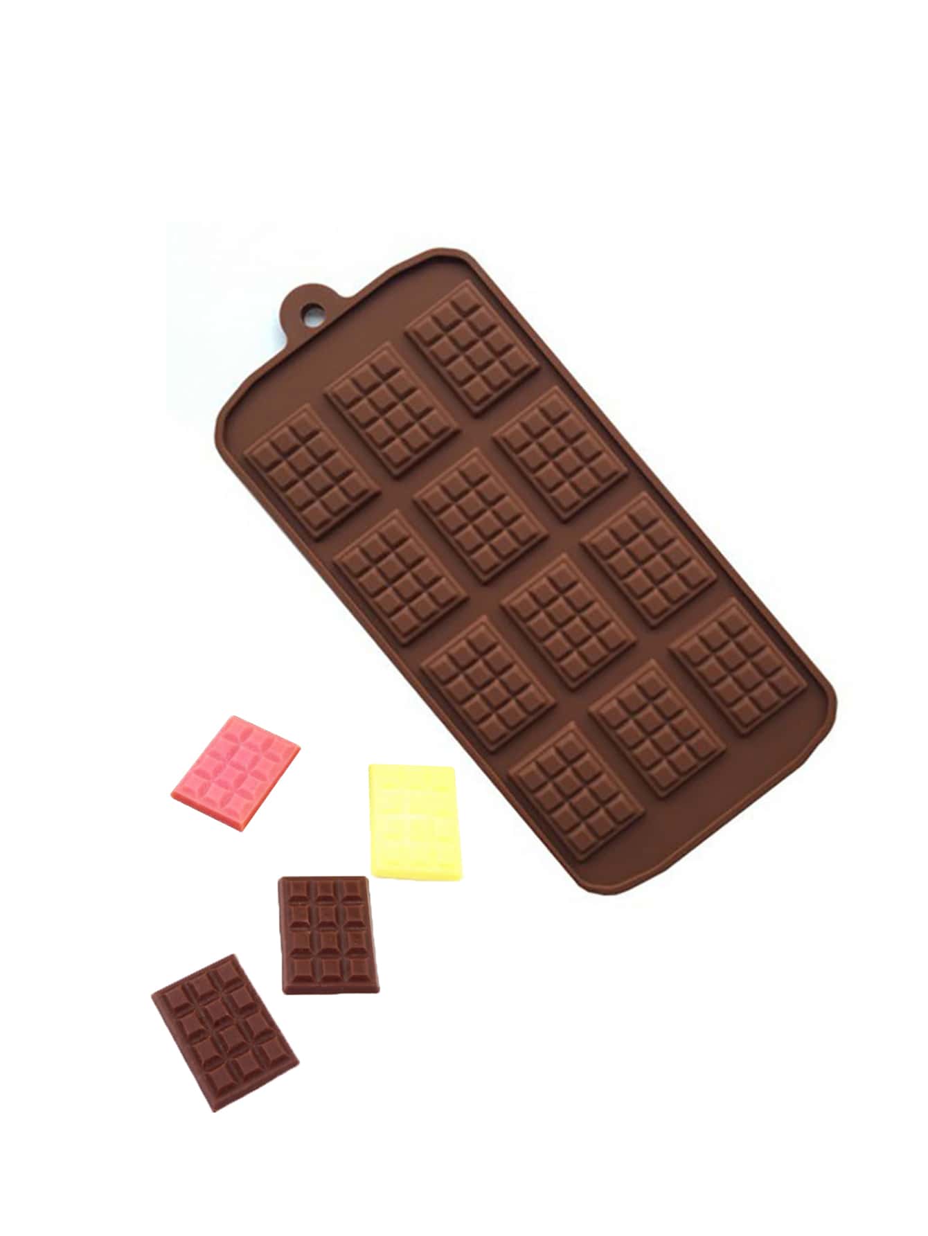 1pc Rectangle Chocolate Mold - Chocolate Brown - View 1