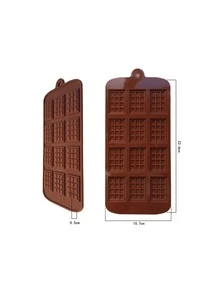 1pc Rectangle Chocolate Mold - Chocolate Brown - View 3