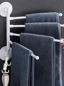 1入組素色掛飾毛巾架 - 白色 - 查看 1
