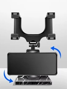 Rotatable Car Phone Holder - Black - View 3