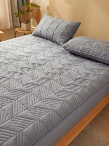 Lençol com elástico cor sólida simples