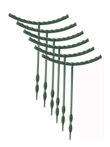 6pcs Plant Support Frame, Green Plastic Plant Support Stake For Potted Plant - Green - View 2