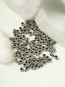 100pcs Round DIY Pendant - Ancient Silver - View 1