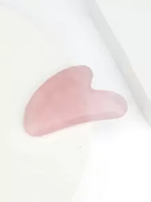 1 pieza lindo mini ojo cuarzo rosa piedra guasha Cuarzo Rosa Gua Sha Herramienta Asiática Belleza Secreto Facial Herramienta Alivia las Tensiones y Reduce la Hinchazón Belleza Cuidado de la Piel