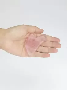 1 pieza lindo mini ojo cuarzo rosa piedra guasha Cuarzo Rosa Gua Sha Herramienta Asiática Belleza Secreto Facial Herramienta Alivia las Tensiones y Reduce la Hinchazón Belleza Cuidado de la Piel