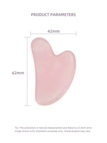 1 pieza lindo mini ojo cuarzo rosa piedra guasha Cuarzo Rosa Gua Sha Herramienta Asiática Belleza Secreto Facial Herramienta Alivia las Tensiones y Reduce la Hinchazón Belleza Cuidado de la Piel