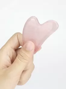 1 pieza lindo mini ojo cuarzo rosa piedra guasha Cuarzo Rosa Gua Sha Herramienta Asiática Belleza Secreto Facial Herramienta Alivia las Tensiones y Reduce la Hinchazón Belleza Cuidado de la Piel