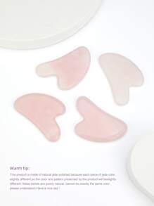 1 pieza lindo mini ojo cuarzo rosa piedra guasha Cuarzo Rosa Gua Sha Herramienta Asiática Belleza Secreto Facial Herramienta Alivia las Tensiones y Reduce la Hinchazón Belleza Cuidado de la Piel