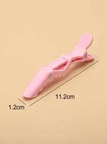 6pz rosa coccodrillo fermagli per capelli morsetti parrucchiere salone professionale presa per capelli coccodrillo forcine per capelli accessori per barbiere - Rosa - Visualizzare 6