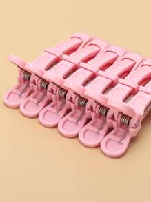 6pz rosa coccodrillo fermagli per capelli morsetti parrucchiere salone professionale presa per capelli coccodrillo forcine per capelli accessori per barbiere - Rosa - Visualizzare 8