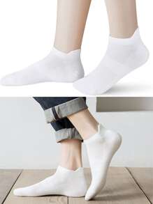 FLSHMCEN Sports Outdoor 3pairs Breathable Sports Socks - White - View 7