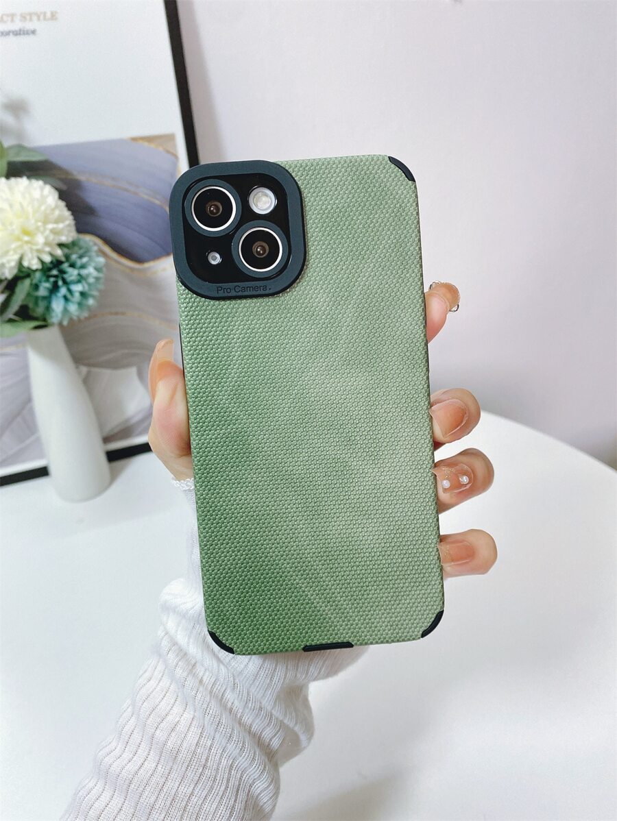 Funda para móvil con textura - Verde Oliva - Ver 1