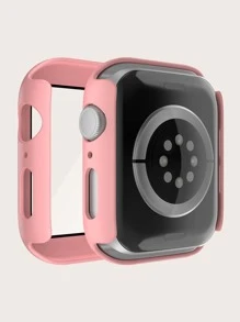 Vỏ và phim đồng màu 2 trong 1 Tương thích với Apple Watch - Hồng - Xem 2