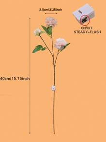 1 pieza Luz de la decoración con diseño de flor - Amarillo - Ver 3