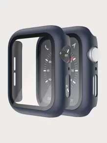 Jednokolorowe etui i folia 2 w 1 kompatybilne z Apple Watch