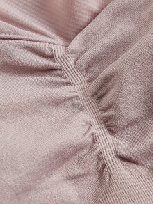 Sujetador unicolor fruncido - Neblina azul - Ver 3