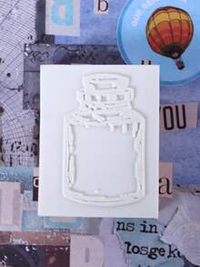 1pc Bottle Wooden Stamp - Apricot - View 2
