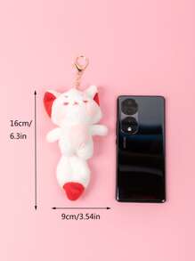 Fox Decor Bag Charm Little Fox Keychain Car Charm Creative Gift Bag Accessories Gifts Valentine'S Day Stylish For Teen Girls Women College Students Teacher White-Collar Workers Rookies & White-Collar Workers Gift Accessories Decor Car Accessories Women Key Chain Charms Therian - Multicolor - View 3