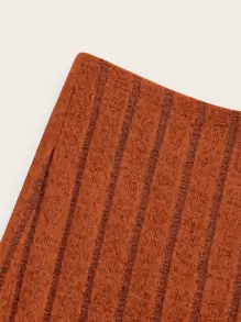 SHEIN EZwear 夏季裝扮 高腰鐘形針織裙