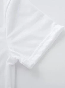 SHEIN Unity Floral & Figure Graphic Tee - White - View 6