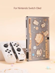 GeekShare 太空貓殼套適用於Nintendo Switch OLED - 彩色 - 查看 3