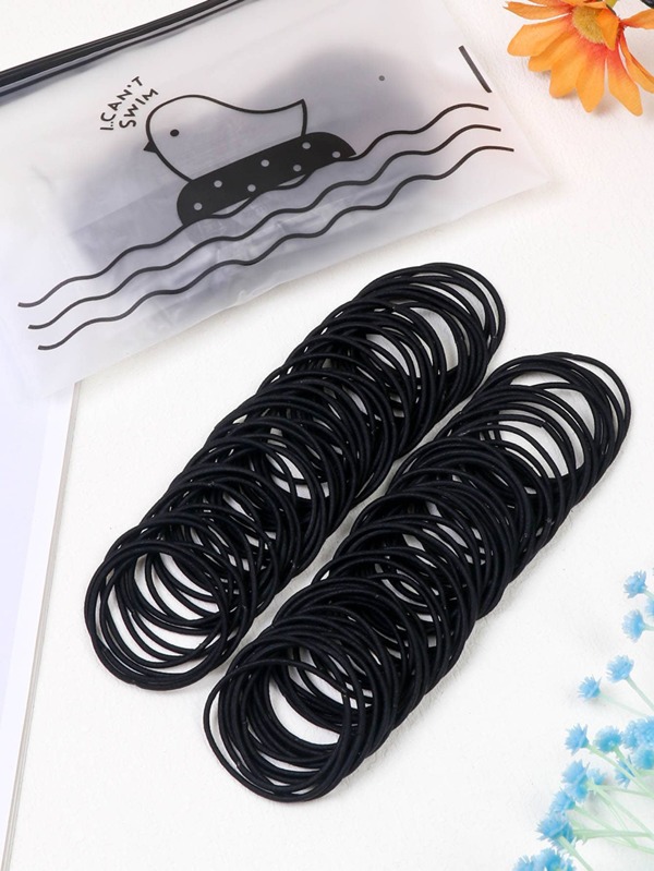 عقدة شعر البنت البلاستيك 100قطعة