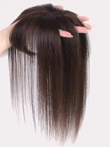 phụ kiện tóc thẳng với tóc mái - Dark Brown - Xem 7