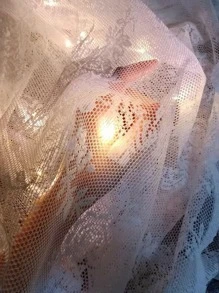 1入組小玫瑰設計竿口袋薄透窗戶窗簾製成法語滌綸纖維,適用於客廳,臥室,凸窗 - 白色 - 查看 8