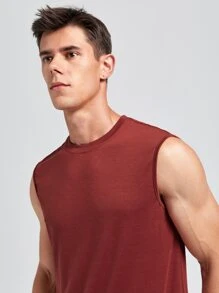 Hombres Top tank de dormir unicolor