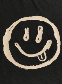 Manfinity Men Cartoon Graphic Tee & Plaid Shorts Set - Multicolor - View 4