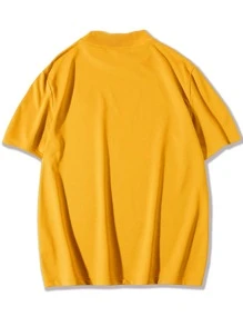 Manfinity Hypemode Tops Nam Slogan Giải trí - Màu vàng - Xem 2