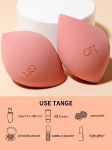 2个字母图案化妆海绵，干湿两用化妆蛋，2个柔软化妆海绵，日常妆容，轻松上妆，化妆品，便宜，房间装饰，梳妆台，旅行，卧室，化妆配件，粉扑，美妆蛋，散粉扑，化妆海绵，便宜，圣诞礼物，化妆品，化妆工具，便宜货，礼物，女士礼物，圣诞礼物 - 西瓜粉 - 查看 11