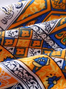 Bebé Top de tirantes con estampado floral ribete con fruncido con pantalones & Accesorio Diadema - Multicolor - Ver 3