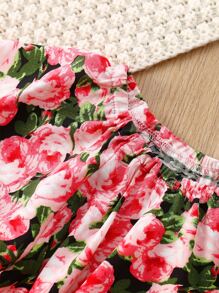 Baby Allover Floral Print Top & Pants - Multicolor - View 3