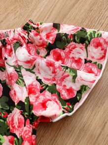 Baby Allover Floral Print Top & Pants - Multicolor - View 4
