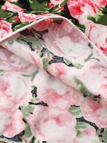 Baby Allover Floral Print Top & Pants - Multicolor - View 5